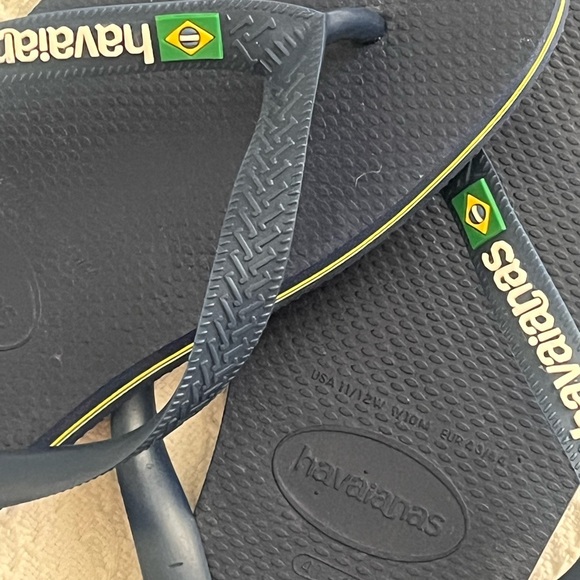 Men’s Navy Havaianas flip flops - Picture 4 of 4